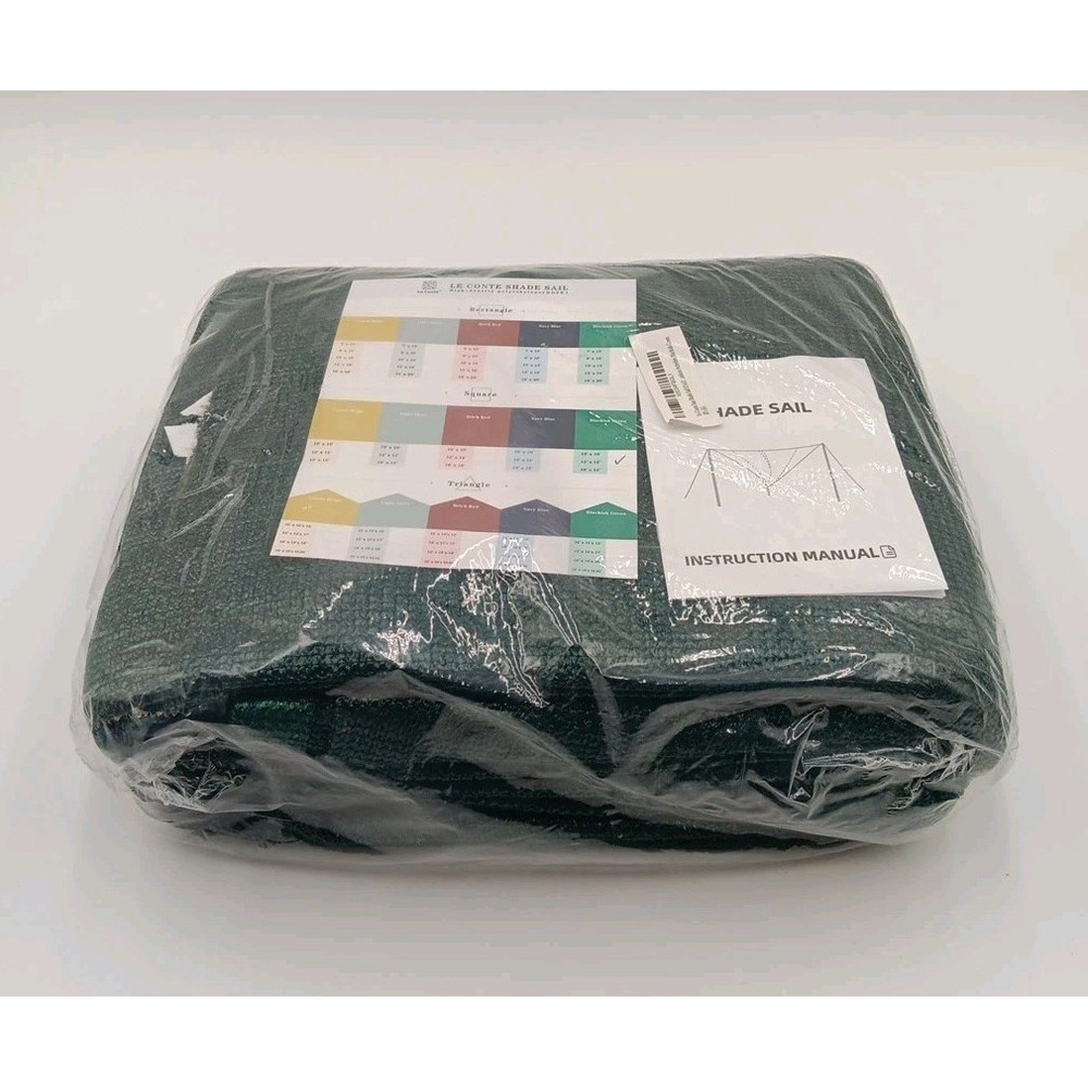 12x12 Sun Shade Canopy Square Dark Green‎ Sun Sail Sun Shades Outdoor Patio